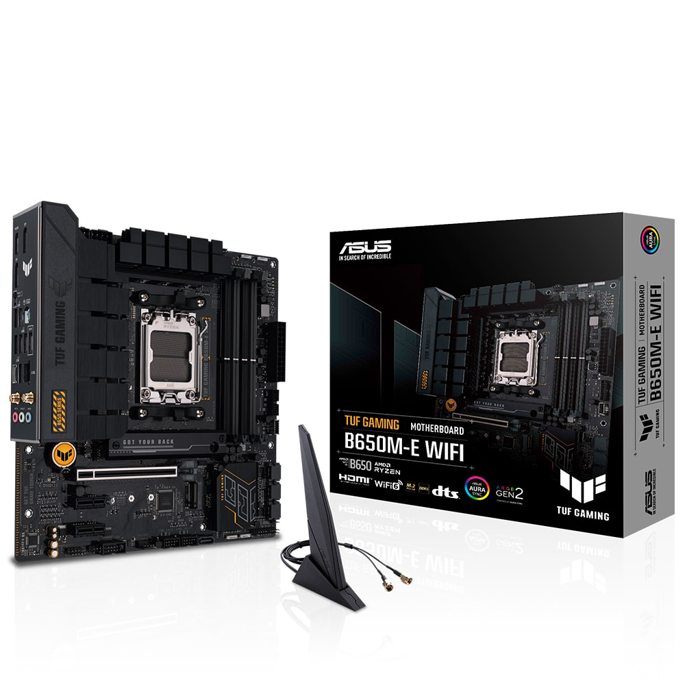 Asus TUF GAMING B650M-E WIFI DDR5 6400+(OC) DP HDMI M.2 AM5 Anakart