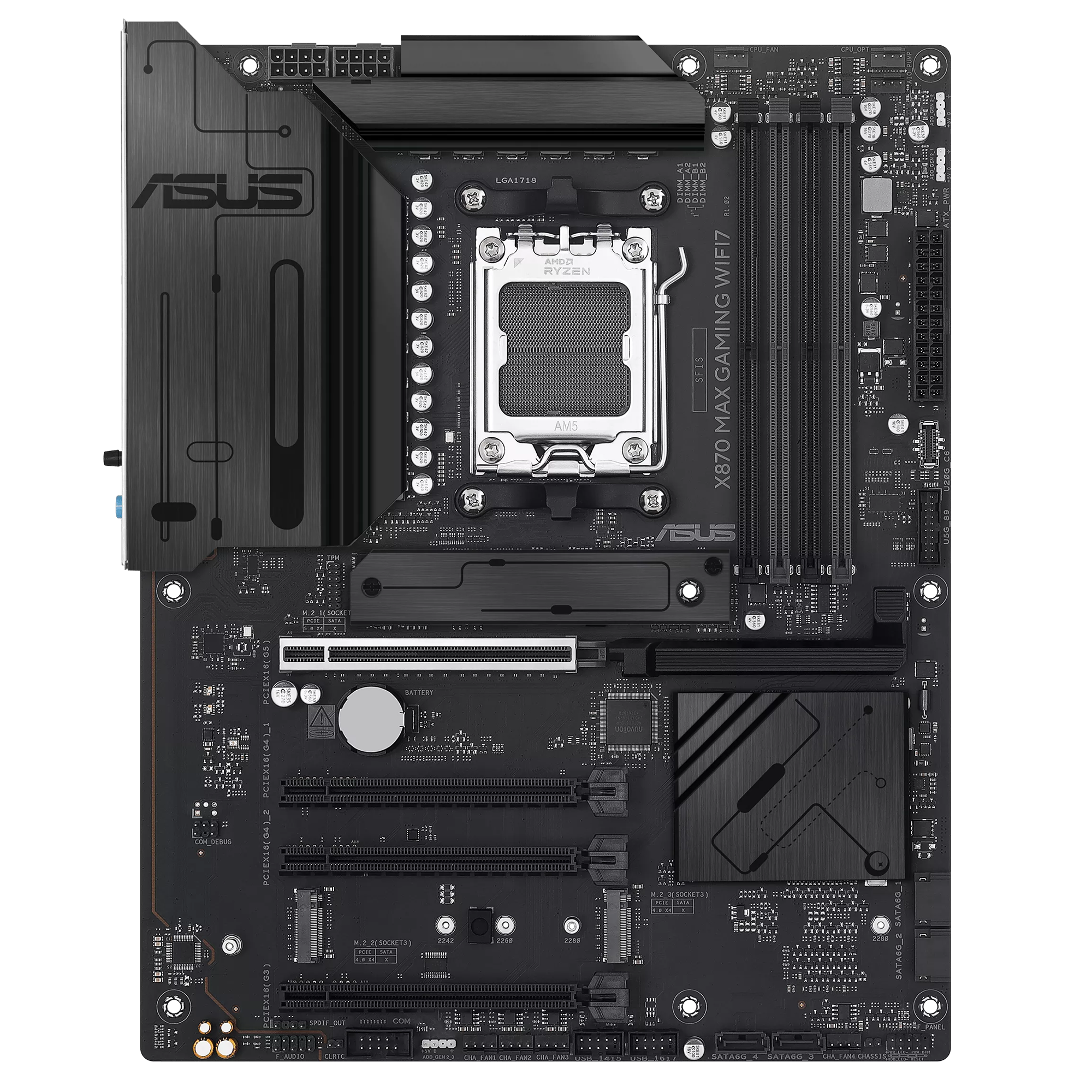 ASUS X870 MAX GAMING WIFI7 W AM5 DDR5 8000+(OC) MHz ATX Beyaz Gaming (Oyuncu) Anakart