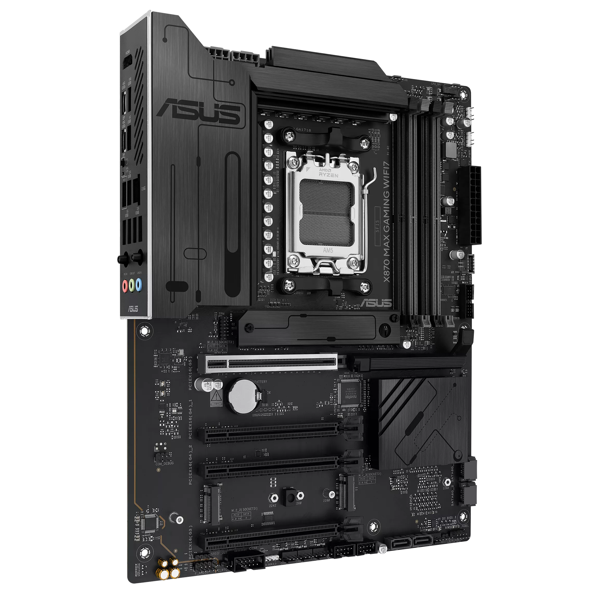 ASUS X870 MAX GAMING WIFI7 W AM5 DDR5 8000+(OC) MHz ATX Beyaz Gaming (Oyuncu) Anakart