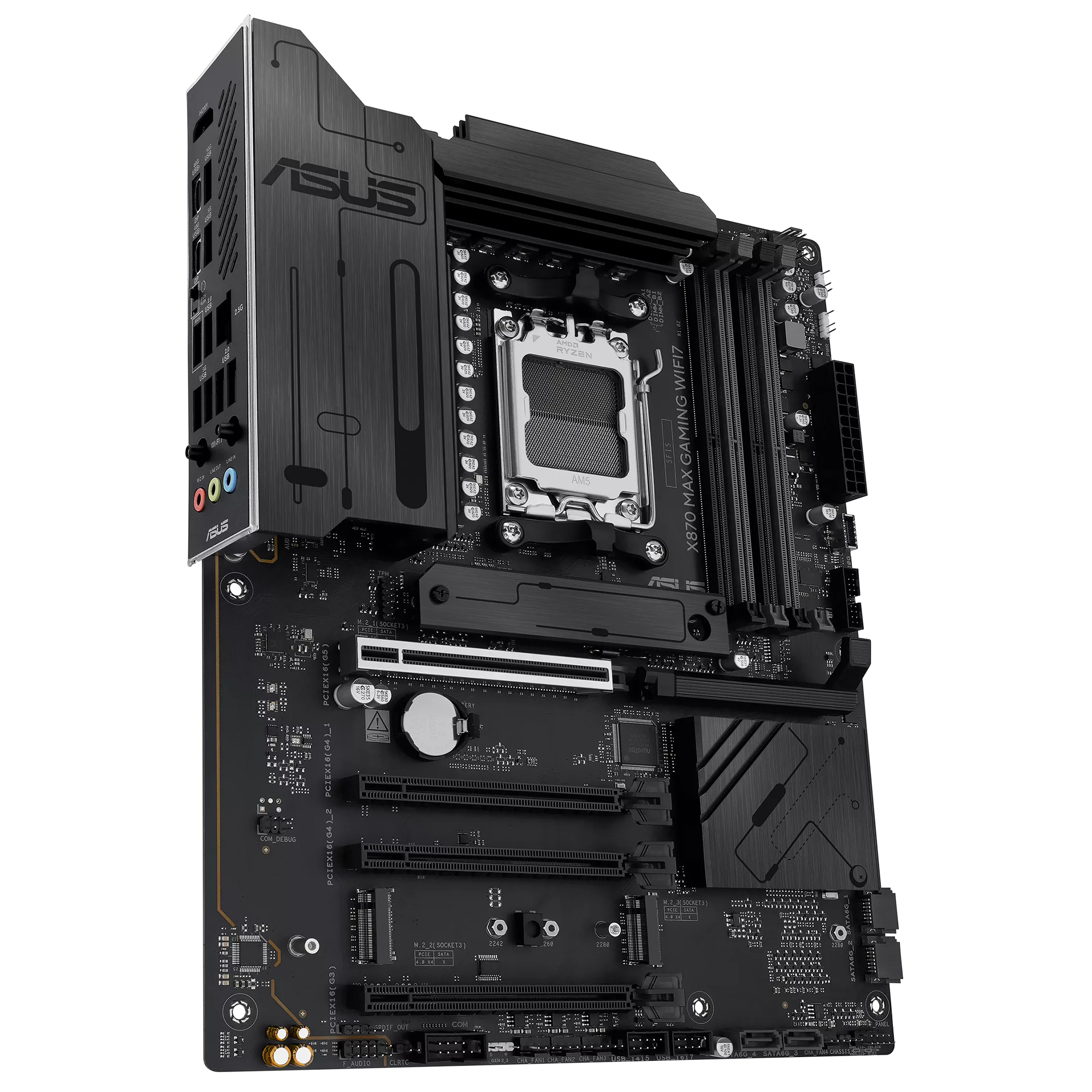 ASUS X870 MAX GAMING WIFI7 W AM5 DDR5 8000+(OC) MHz ATX Beyaz Gaming (Oyuncu) Anakart