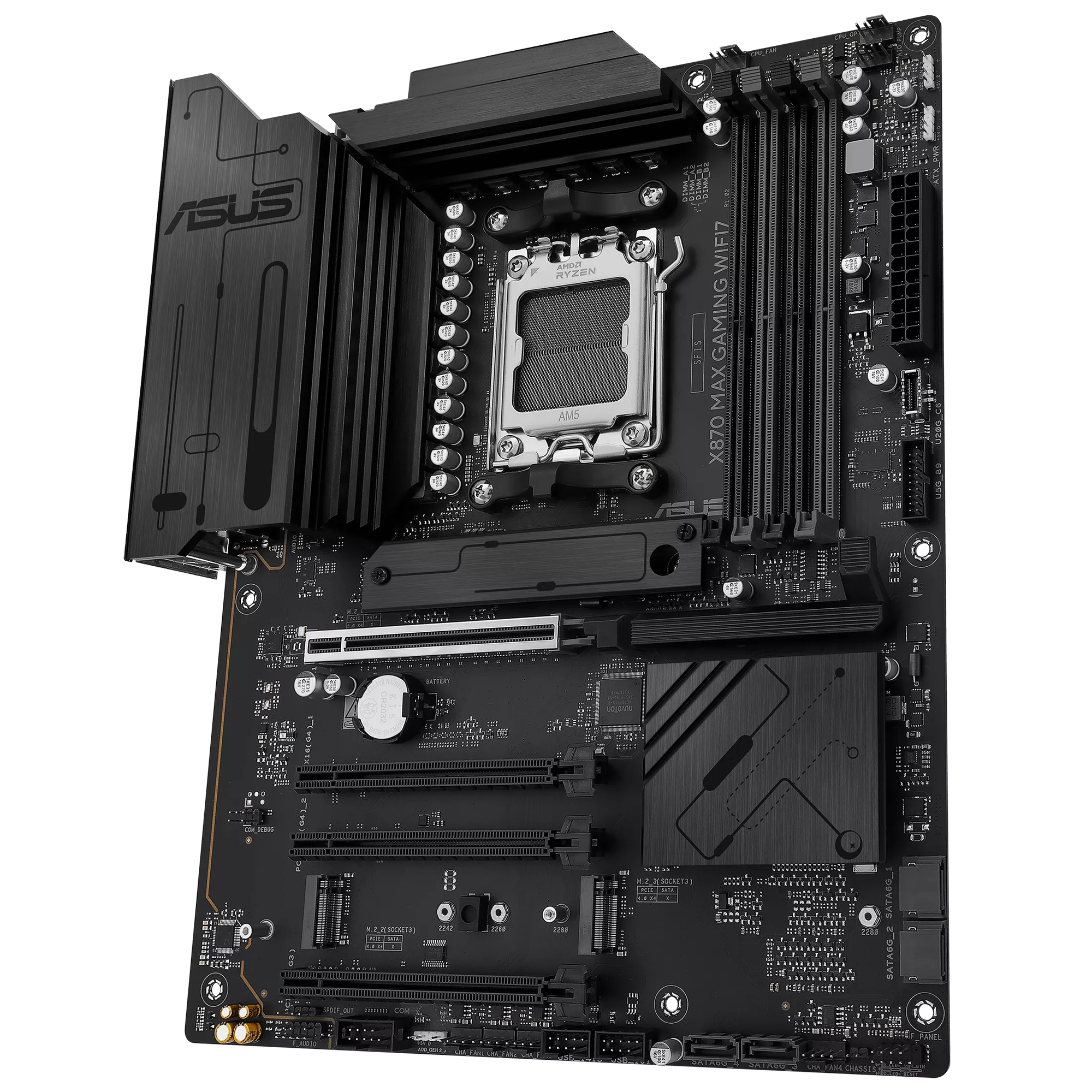 ASUS X870 MAX GAMING WIFI7 W AM5 DDR5 8000+(OC) MHz ATX Beyaz Gaming (Oyuncu) Anakart