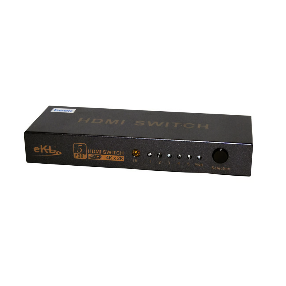 Beek 5 Port Ultra HD 4K HDMI 5 giriş - 1 çıkış BS-VSW-HD51UH Uzaktan Kumandalı Switch