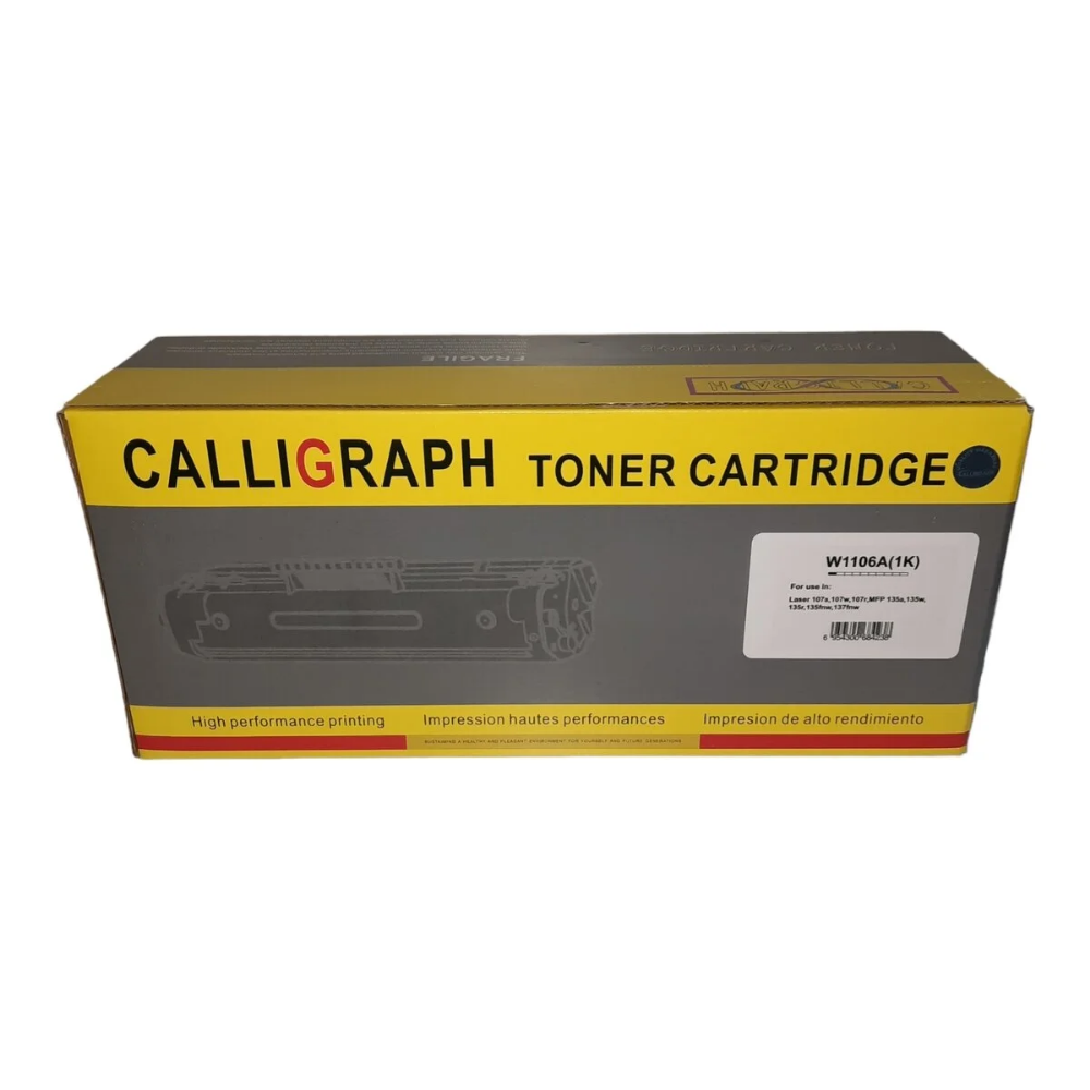 Calligraph W1106A (106A) Siyah Çipli 1.000 Sayfa Muadil Toner