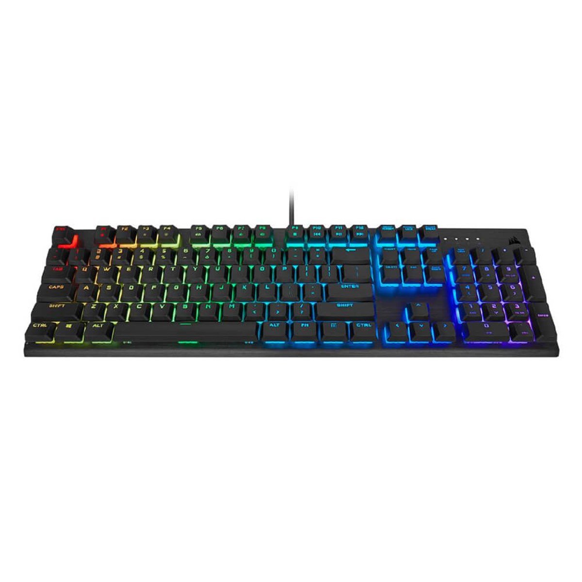 Corsair K60 RGB Pro Cherry Viola Q Mekanik Kablolu Siyah Gaming Klavye CH-910D019-TR