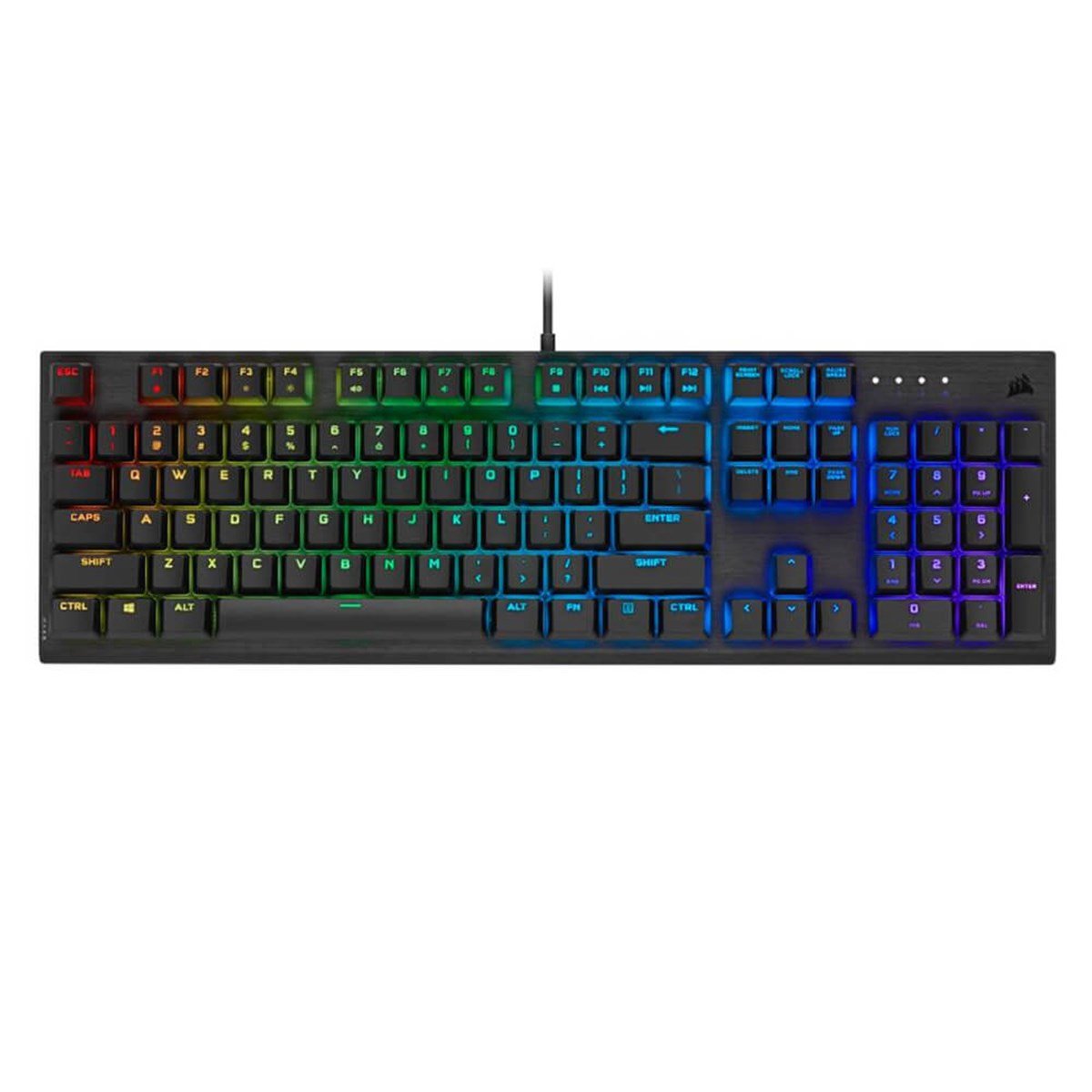 Corsair K60 RGB Pro Cherry Viola Q Mekanik Kablolu Siyah Gaming Klavye CH-910D019-TR
