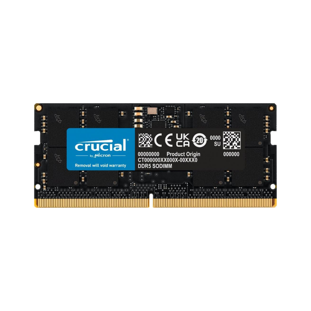 Crucial NTB 16GB 5600MHz DDR5 CT16G56C46S51.1V/CL46/SODIMM Notebook Bellek (Ram)