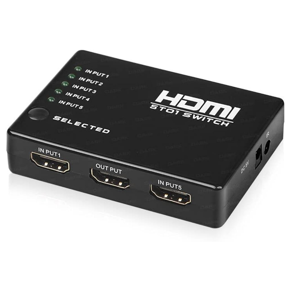 Dark 5port DK-HD-SW4X1 5port HDMI (Giriş) 1port HDMI (Çıkış) 1920X1080 HDMI Switch