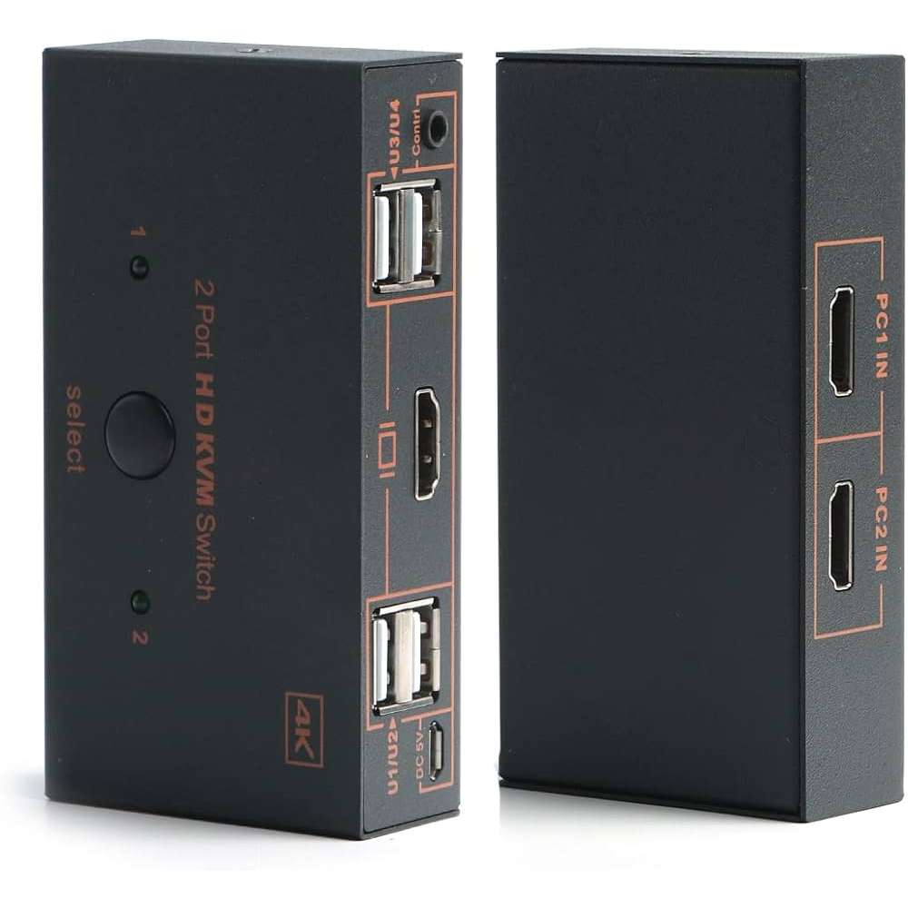 Dark DK-AC-KVMHD01 2x HDMI 4x USB Kvm Switch 4k-30 Hz