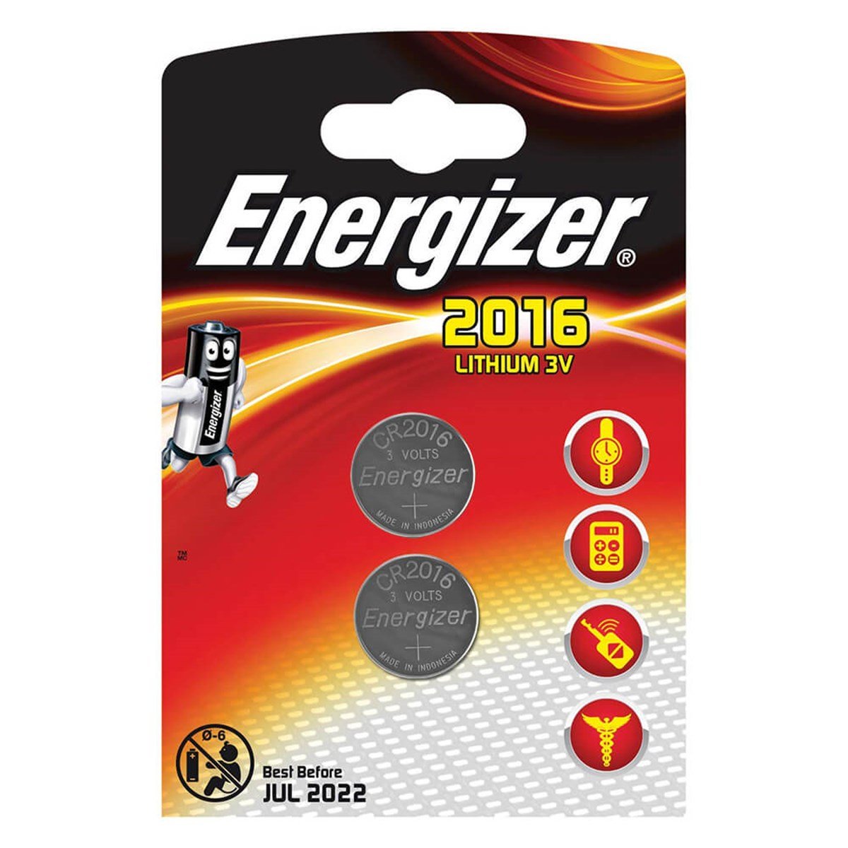 Energizer 2016 3 Volt 2'li Lithium Pil