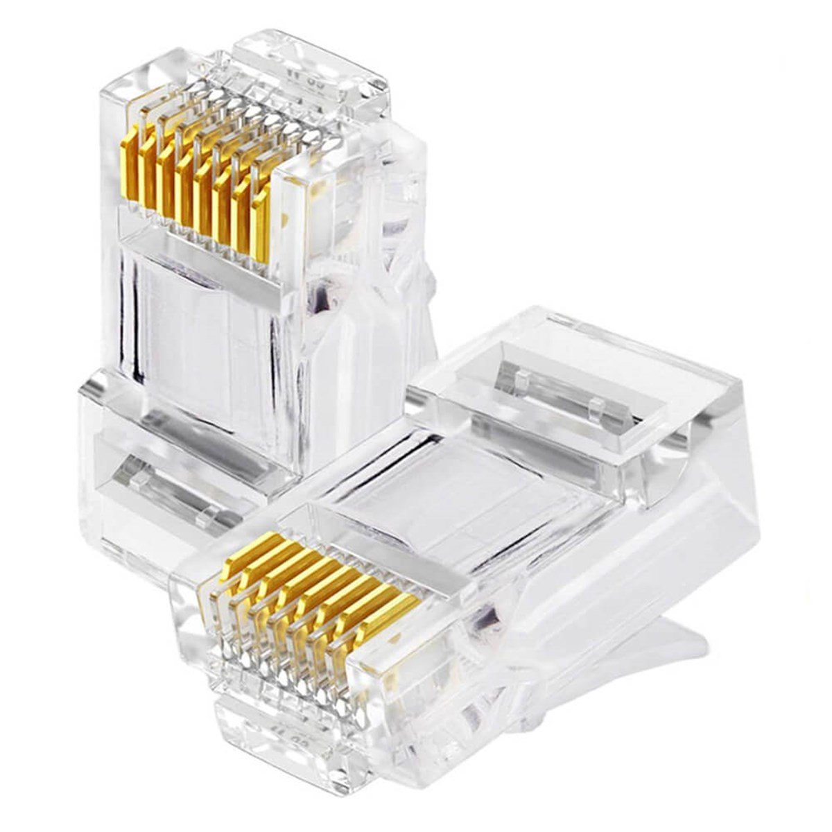 Frisby FNW-RJ4519N 100'lü Paket Altın Uçlu RJ-45 UTP Konnektör