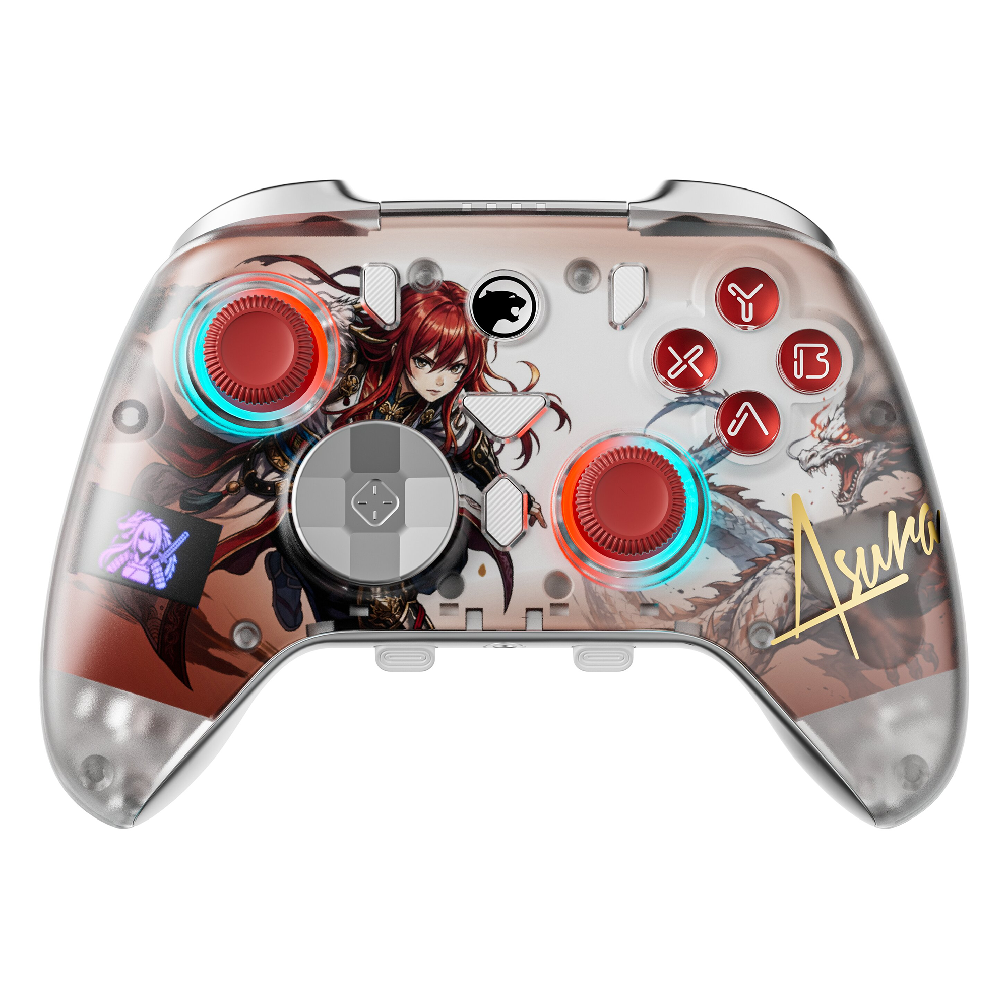 GamePower Asura Kablosuz Beyaz RGB TMR Gamepad (2.4G, Bluetooth, Kablolu) (PC Uyumlu)