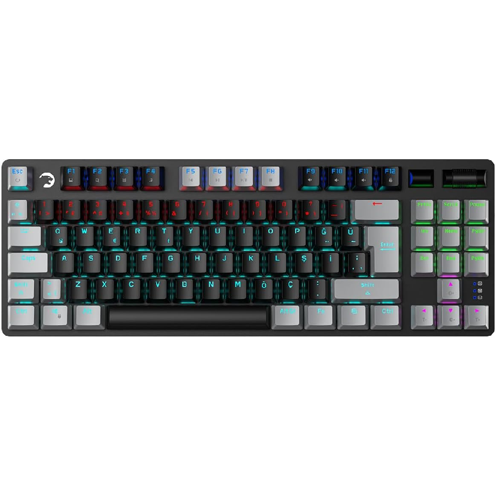 Gamepower Eva 5 Mekanik RedSwitch Türkçe Q 88 Tuş USB Gaming Klavye