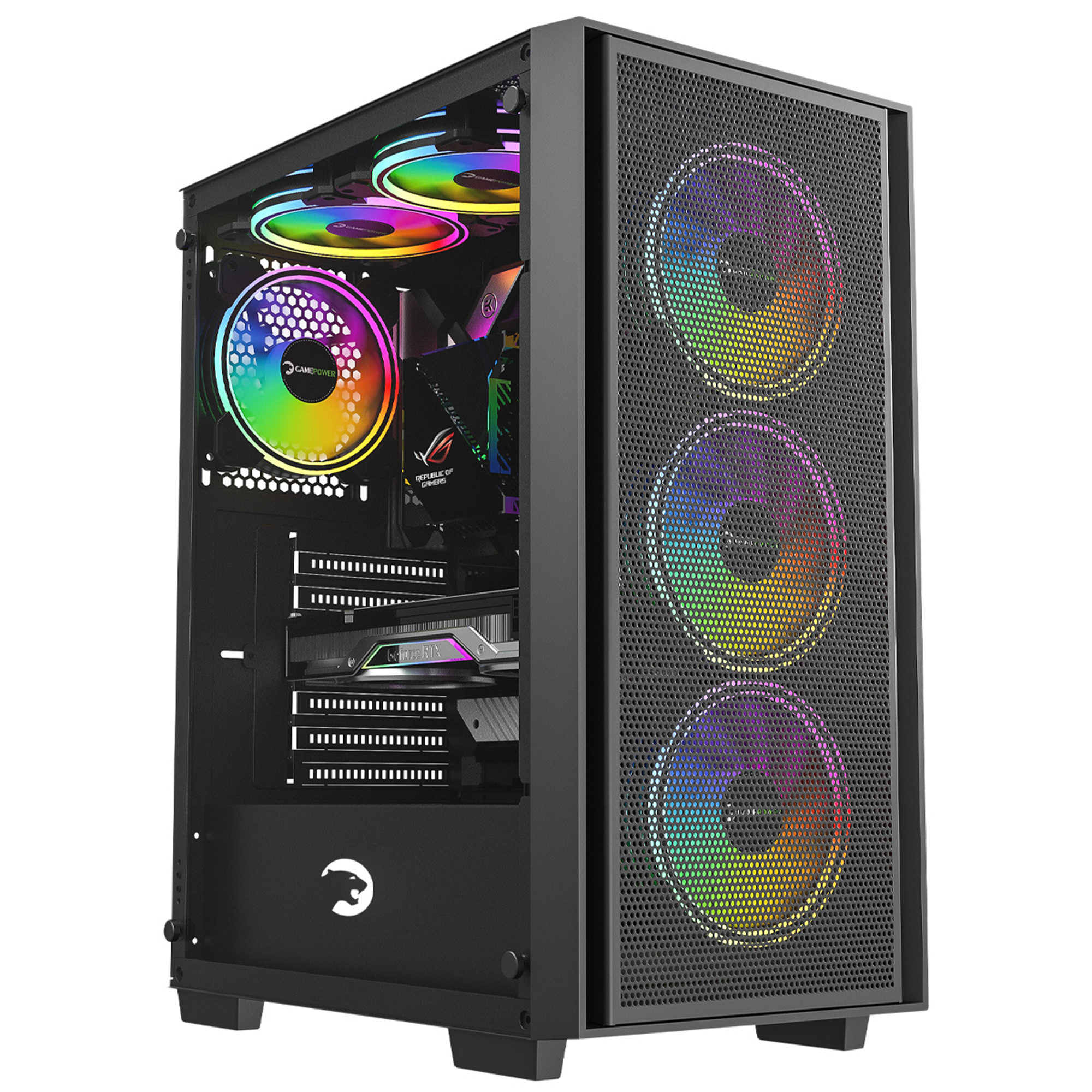 GamePower Flex 4*120mm A-RGB Fan ATX 650W 80+ Bronze Gaming Kasa