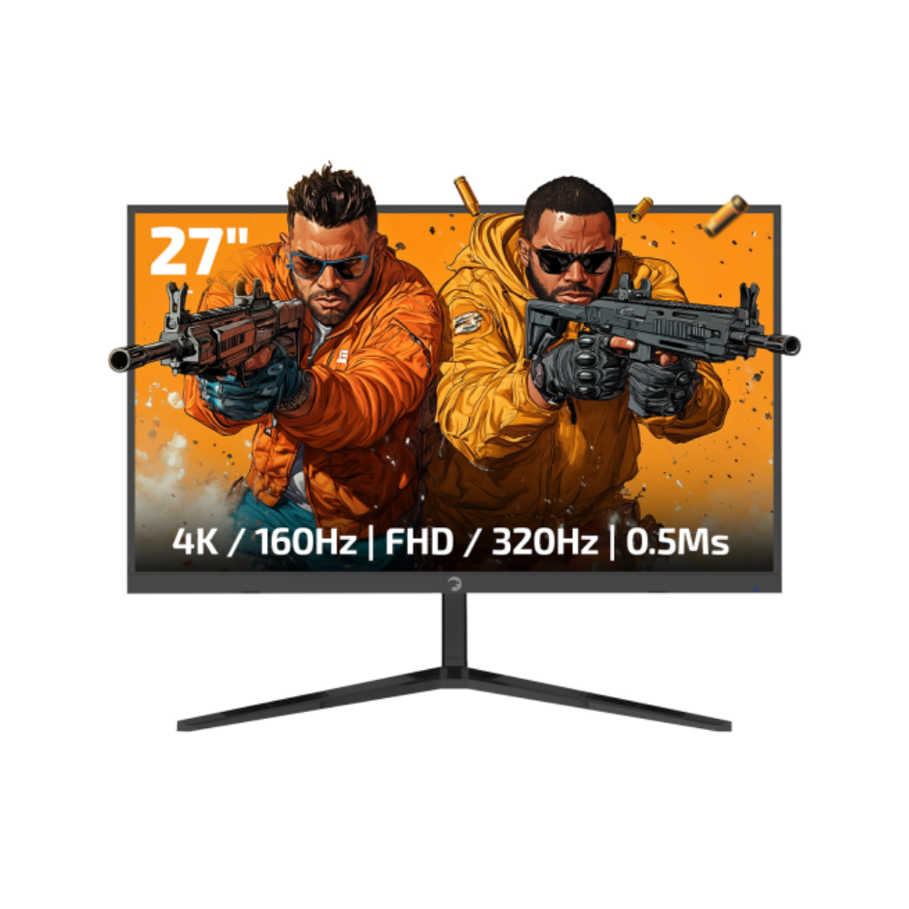 GamePower Rapid Dual 27 inch 0.5ms 4K 160Hz - FHD 320Hz Fast IPS RGB Pivot Speaker Gaming Monitör