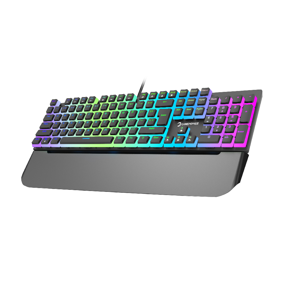 GamePower Suki Mekanik Mavi Switch Puding Keycaps Türkçe Q 104 Tuş USB Gaming Klavye