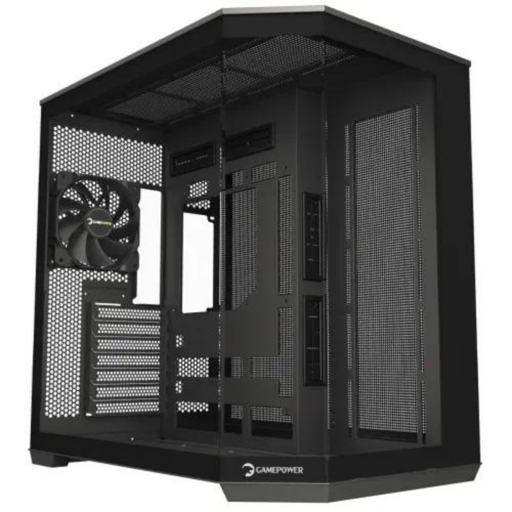 GamePower WarCry Edge 1x Black Fan Type-C Gaming Kasa