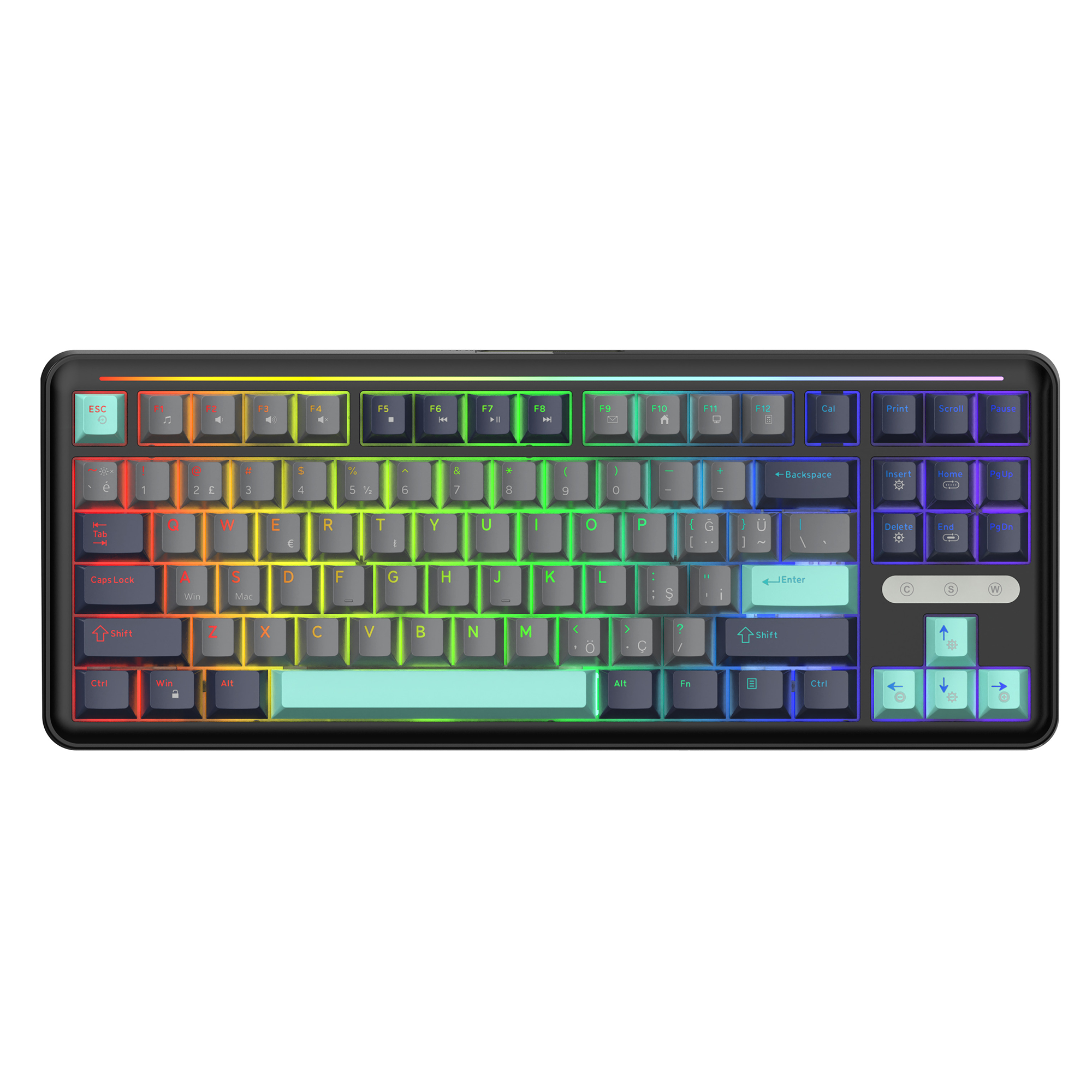 GamePower Zoom RGB Kablolu Mekanik Siyah Gaming Klavye