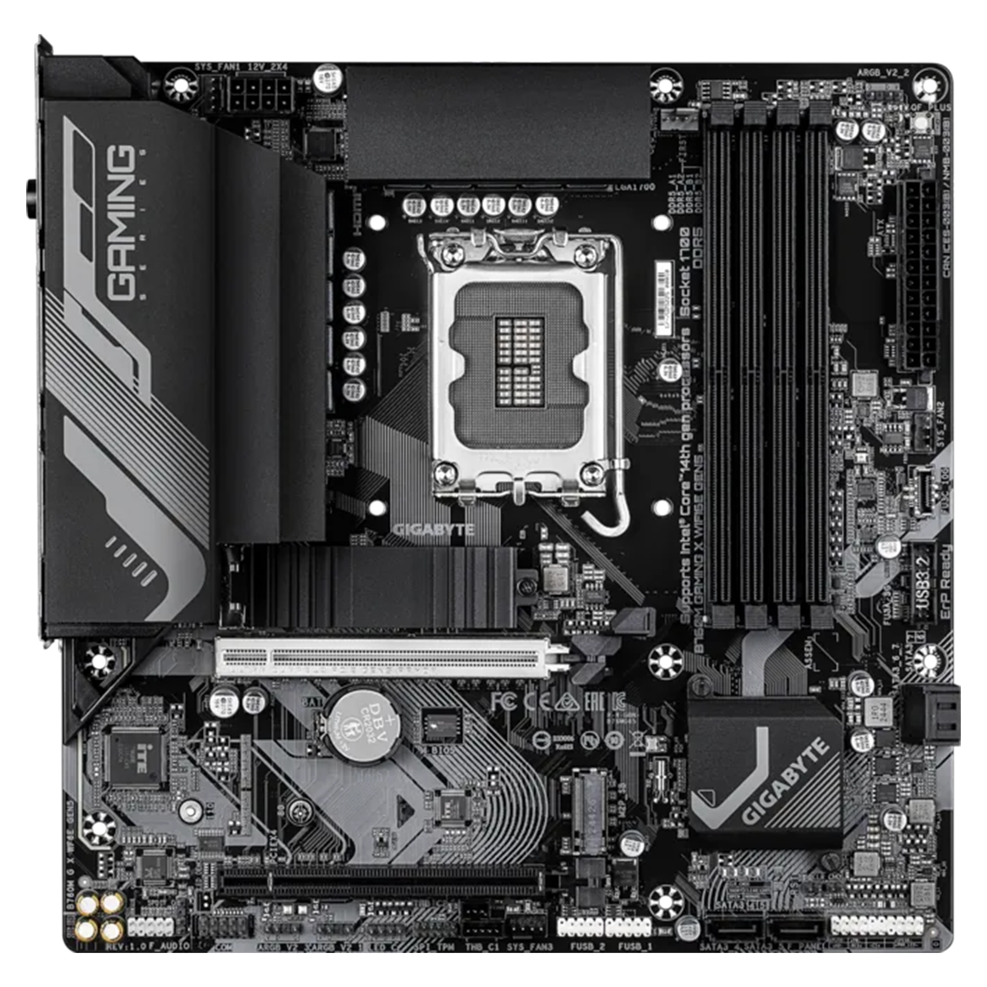 Gigabyte B760M H 6E Gen5 Intel Soket 1700 DDR5 7600MHz(OC) Micro-ATX Gaming (Oyuncu) Anakart