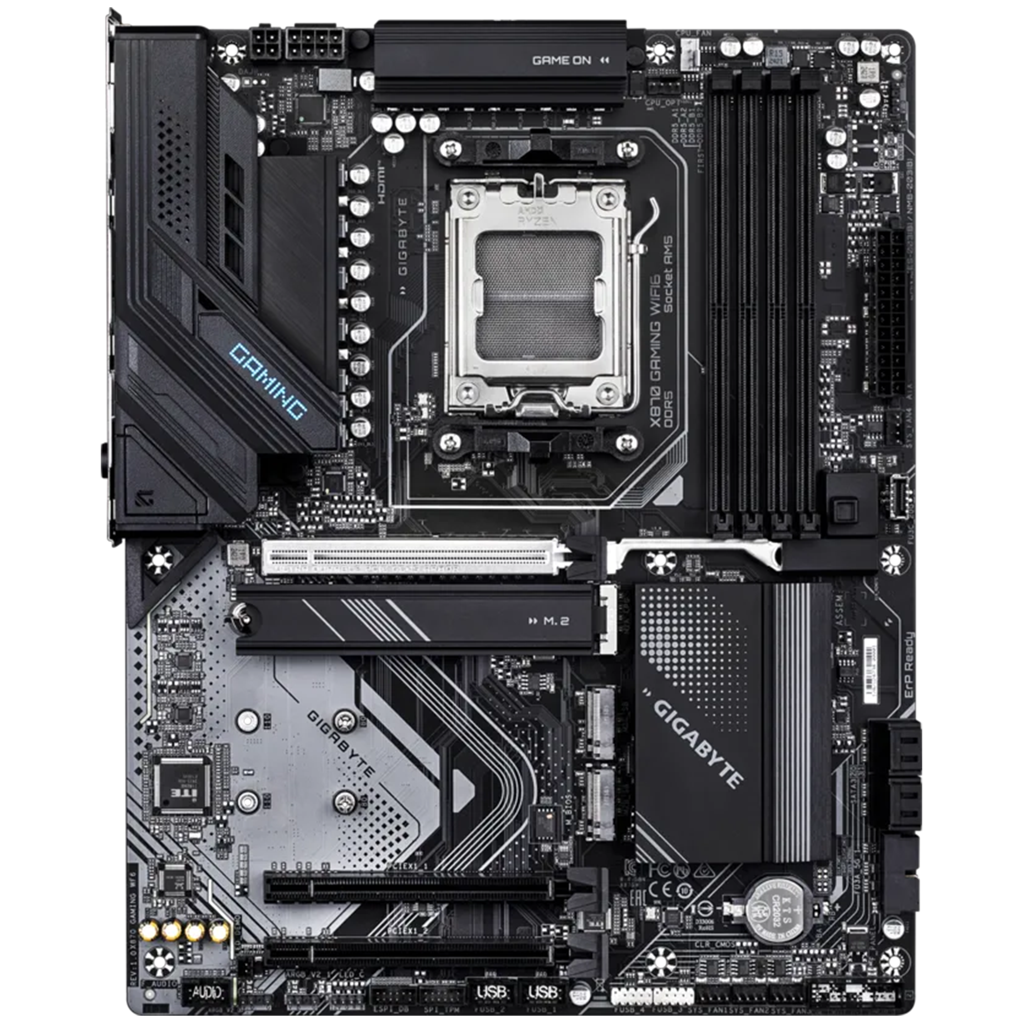 Gigabyte X870 GAMING Soket AM5 DDR5 8200(OC) MHz Wifi 6 ATX Gaming (Oyuncu) Anakart