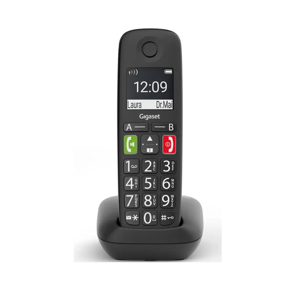Gigaset E290 Geniş Ekran Siyah Telsiz Dect Telefon