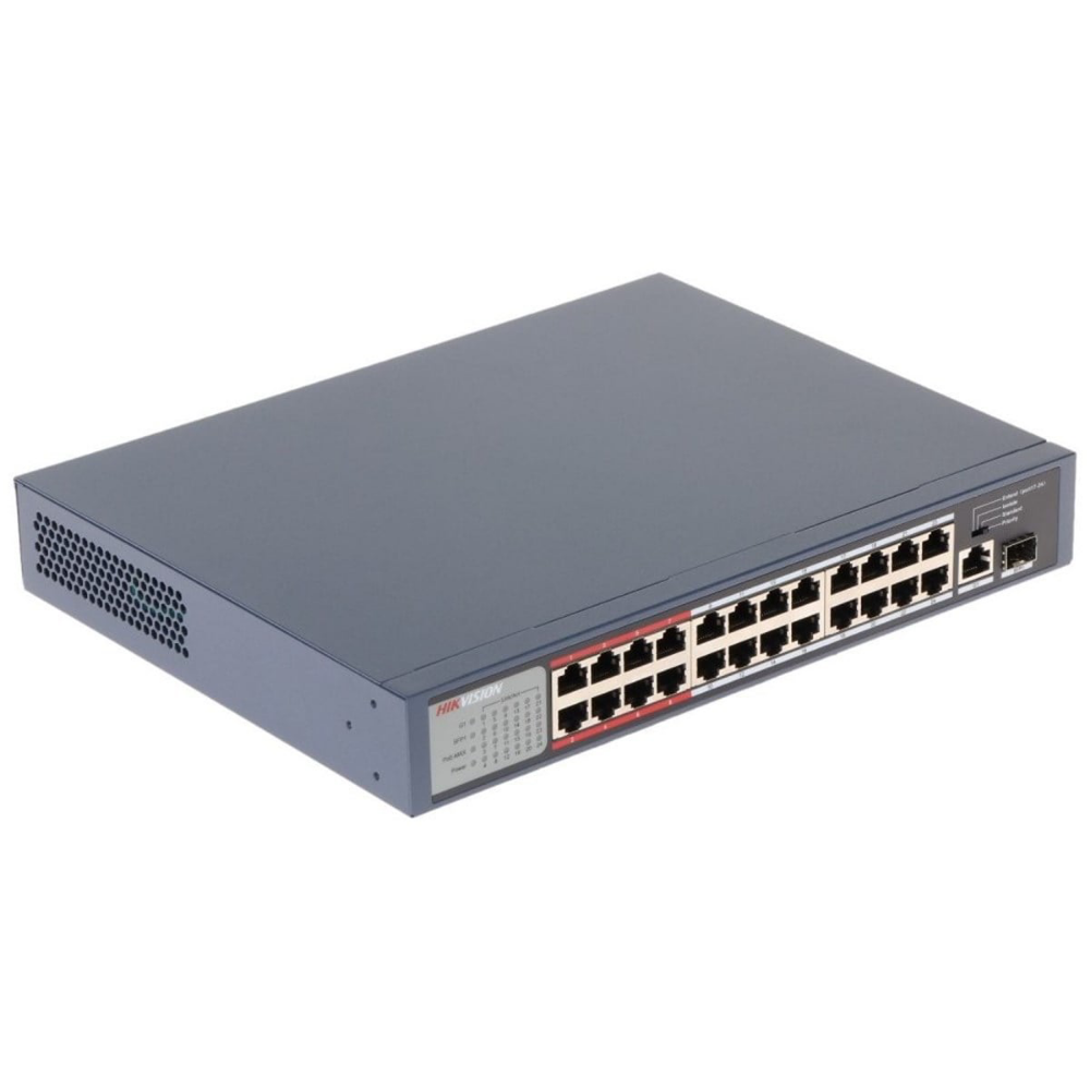 Hikvision DS-3E1310P-EI/M 8 Port 10/100 + 2 Port Gigabit Rj45 Uplink 60W 300 Metre Smart Yönetilebilir Poe Switch