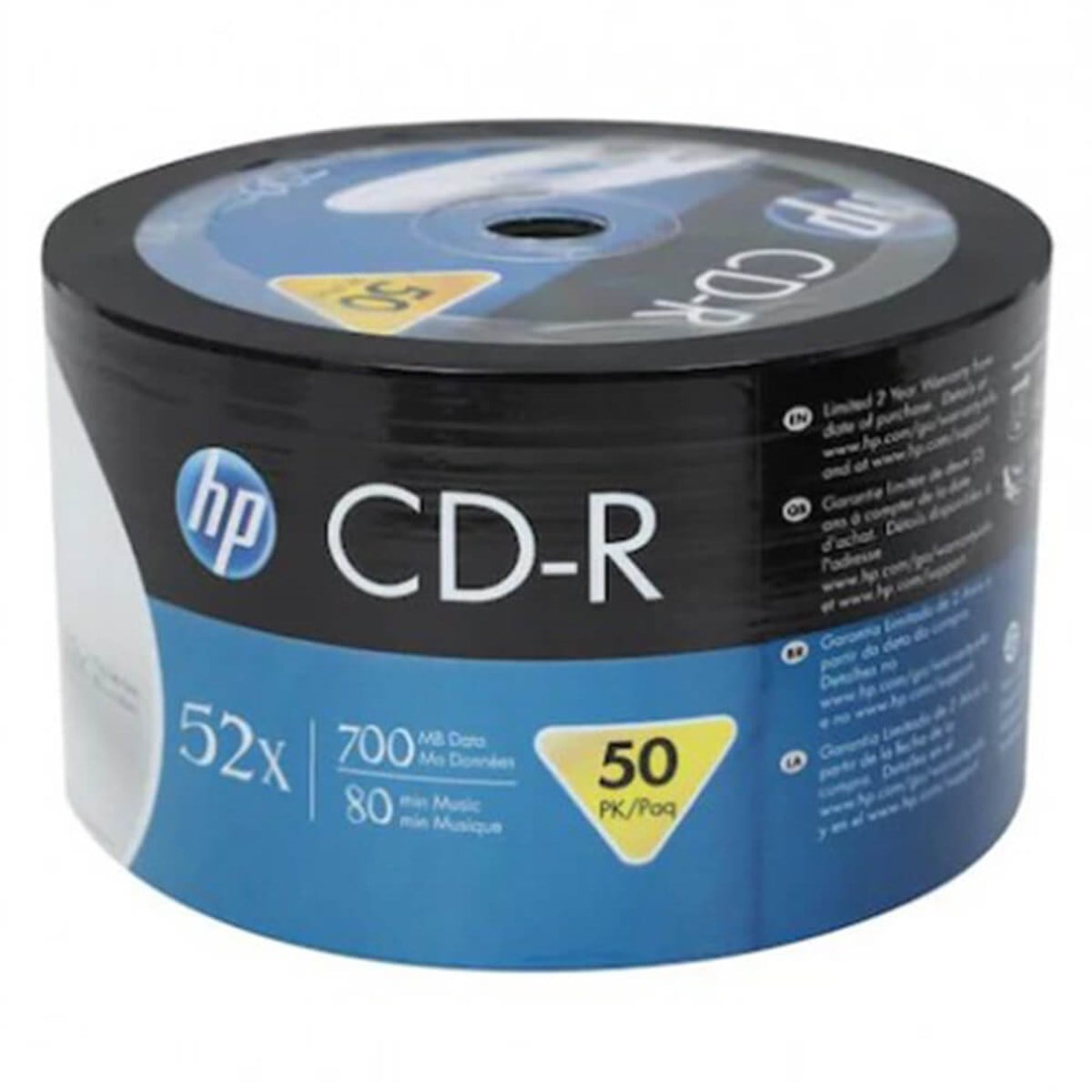 HP 52X Inkjet Printable 50'Li Spindle CD-R