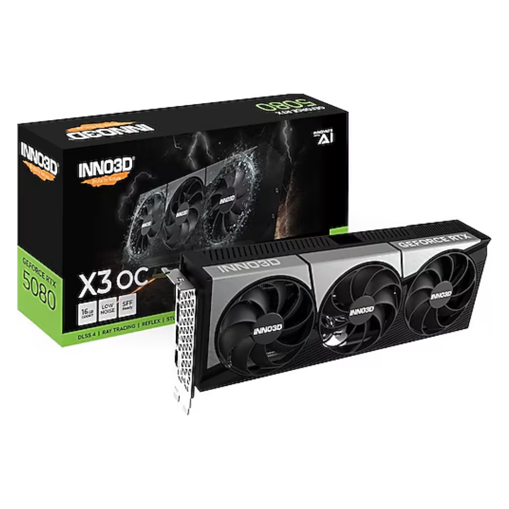 Inno3D RTX5080 x3 OC 16GB 256Bit GDDR73x DP HDMI DLSS 4 NVIDIA Reflex 2 Ekran Kartı