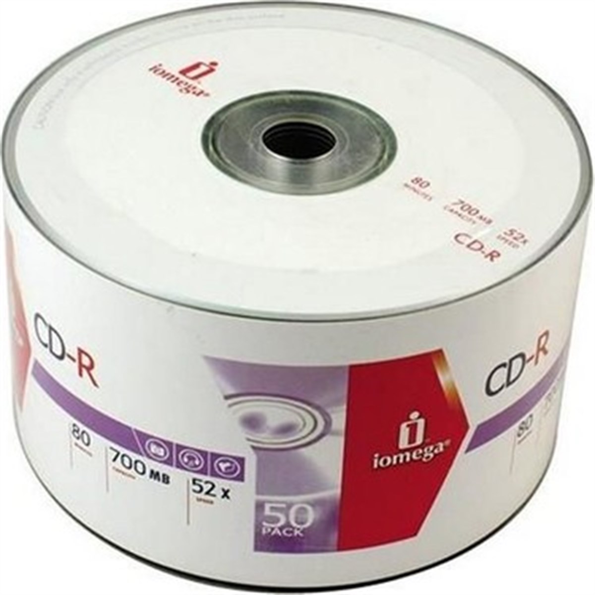 Iomega CD-R 52X 700 Mb 80DK Boş Cd 50'li Paket ICSP50