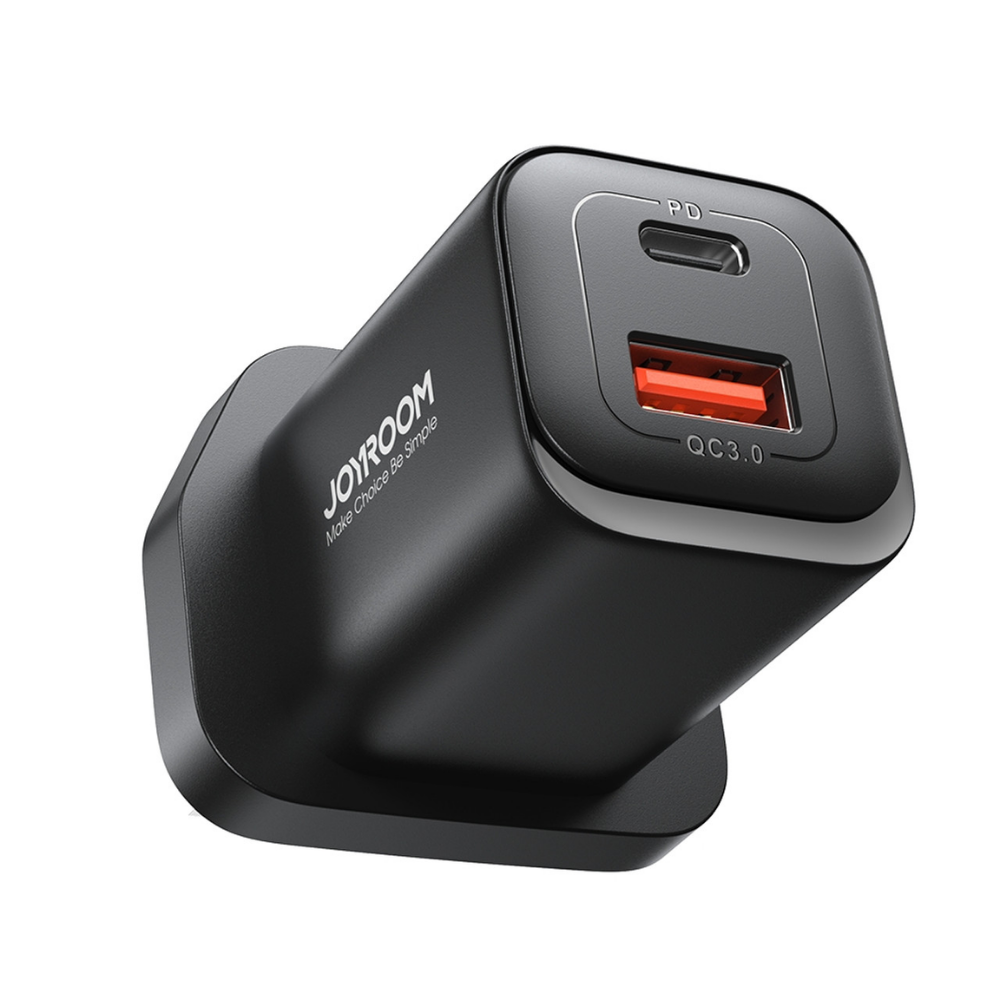 Joyroom JR-TCF08 Speed Series PD 30W Dual-Port (A+C) Charger-Black