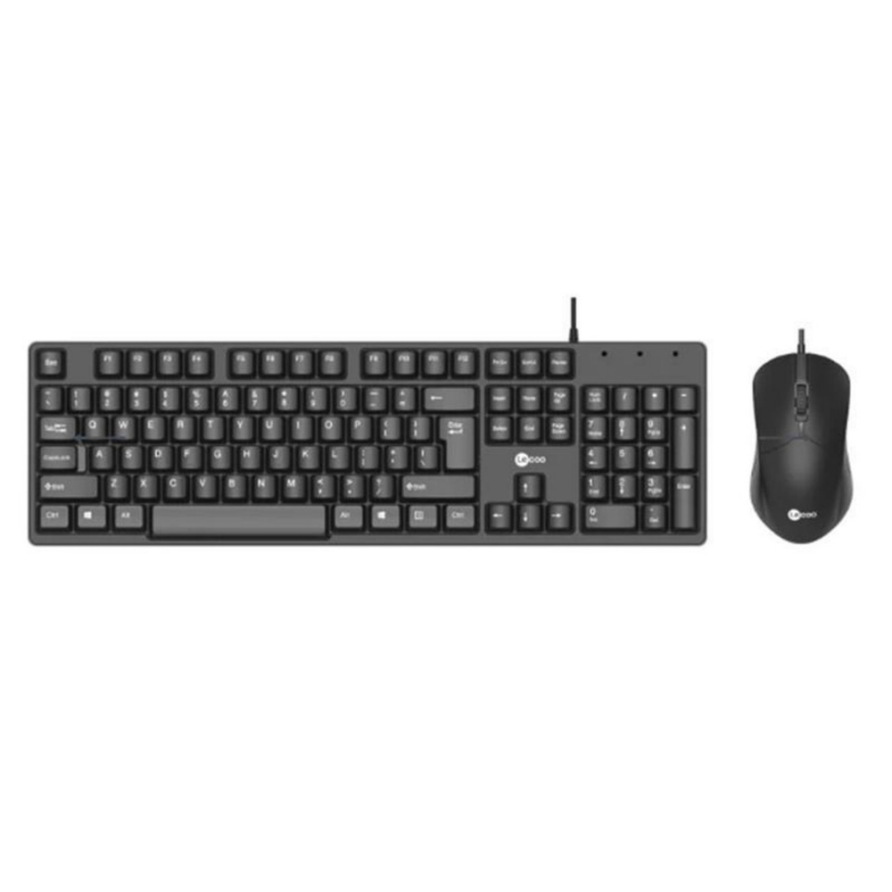 Lenovo Lecoo Usb Kablolu Türkçe Q Klavye Mouse Set Siyah CM101-S