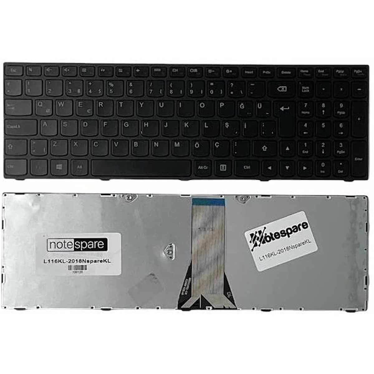 Lenovo Notebook Klavye G50 Siyah Tr YP