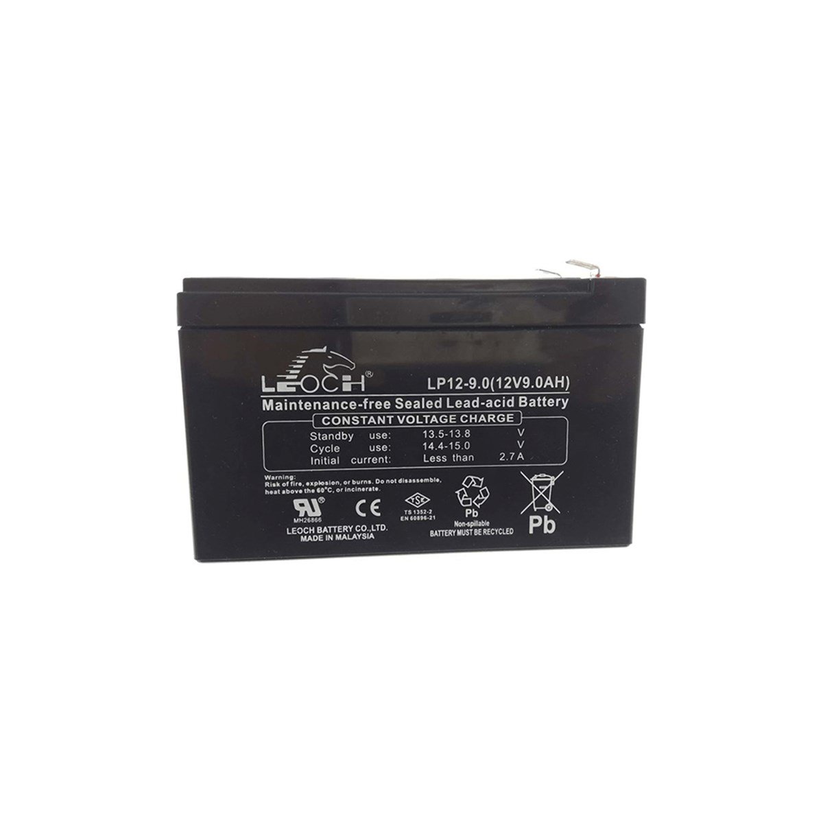 LEOCH 12VOLT 9AH AKÜ LP12-9.0 INFORM TSE BELGELİ