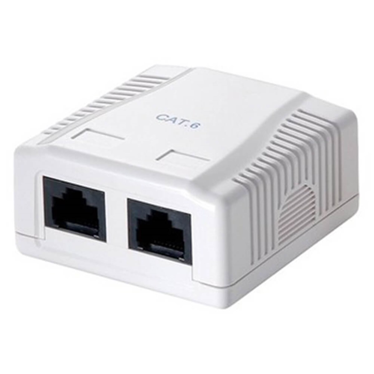 LOGILINK 2 Port Sıvaüstü Cat6 Priz, UTP, Beyaz NP0072