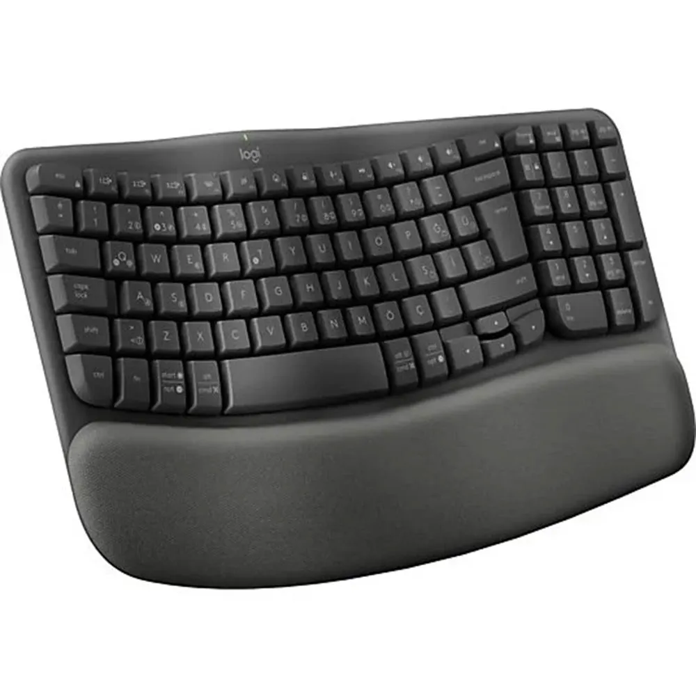 Logitech 920-012311 Wave Keys Grafit Kablosuz Ergonomik Q Klavye