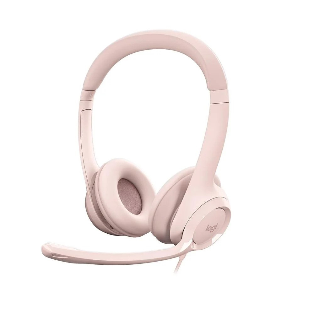Logitech  H390 Pudra Pembe Usb Mikrofonlu Kulaklık 981-001281