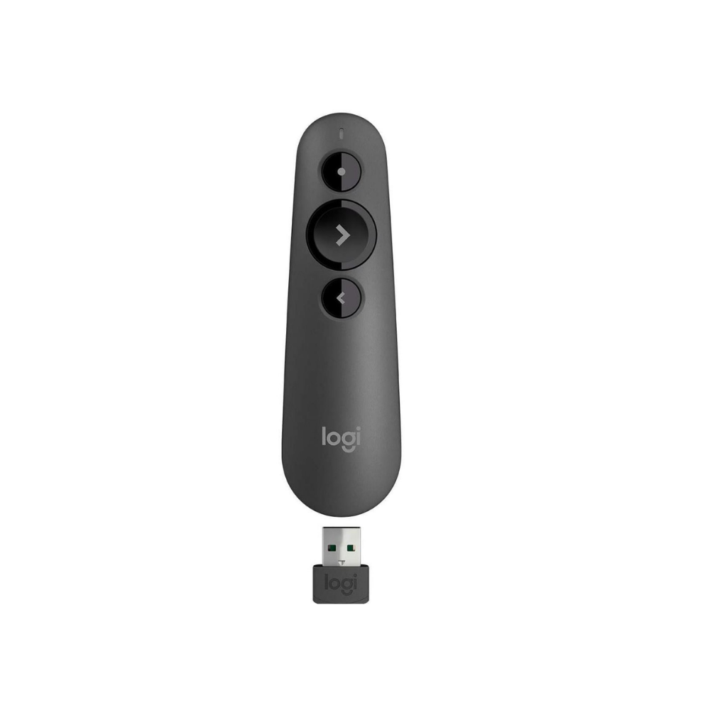 Logitech R500S 2.4GHz Presenter Grafit 910-0058432,4 GHz,20M Alanda Kullanım,Üç tuş tasarımı