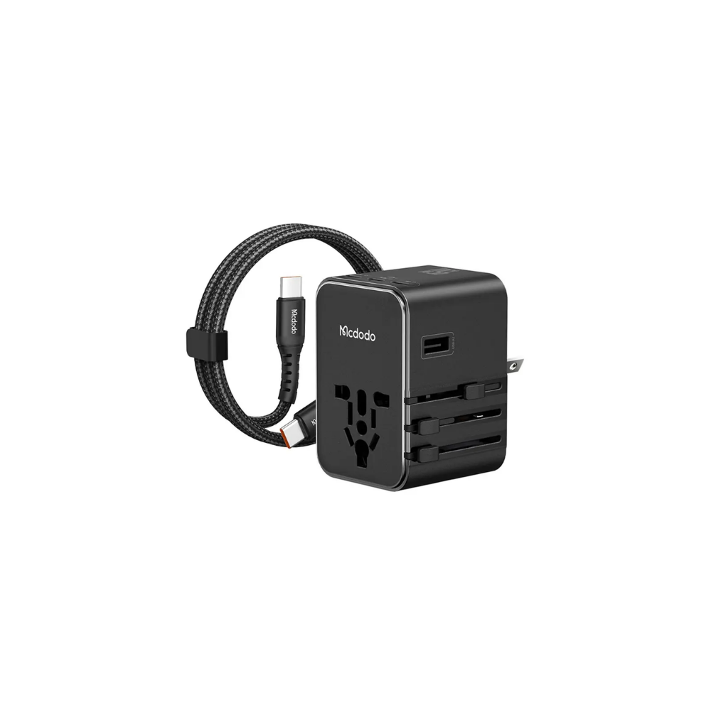 McDodo 100W 3C+1A Universal Travel Adapter((UK/US/EU)+60W Type-C to Type-C CP-6140 cable 1.2m