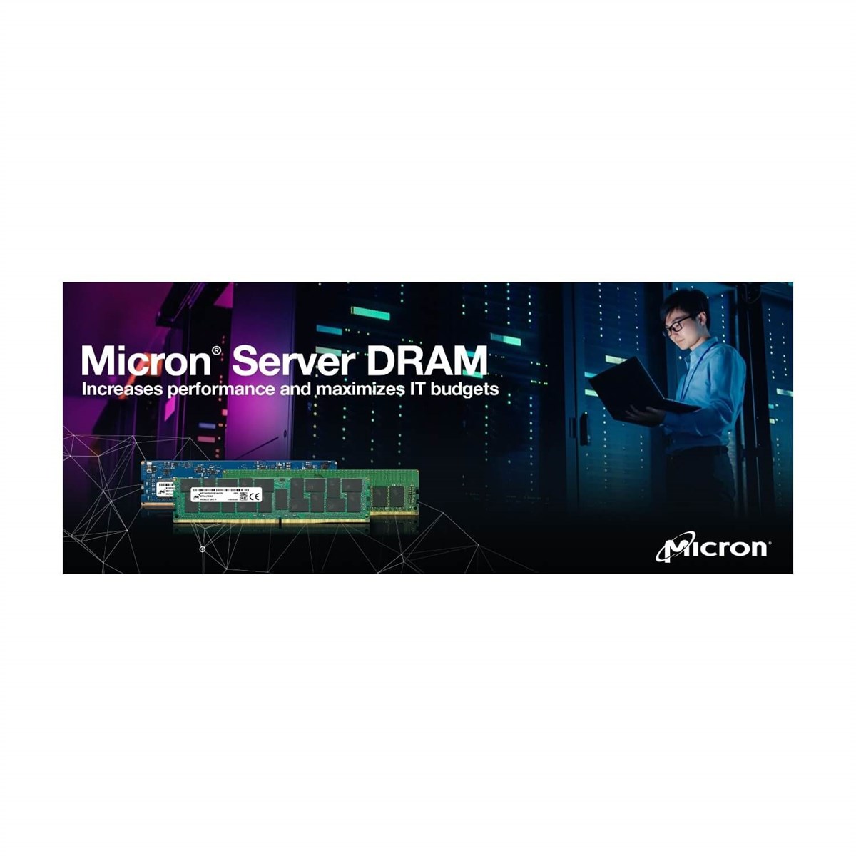 Micron 16GB 3200MHZ DDR4 MTA9ASF2G72AZ-3G2B1 EUDIMM CL22 , 1.2V Server