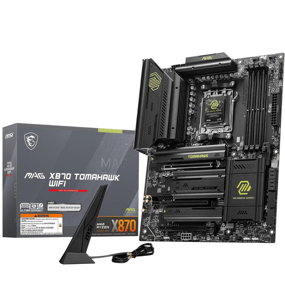 MSI MAG X870 TOMAHAWK WIFI DDR5 AMD X870 Soket DDR5 8400+(OC)MHz ATX Gaming (Oyuncu) Anakart