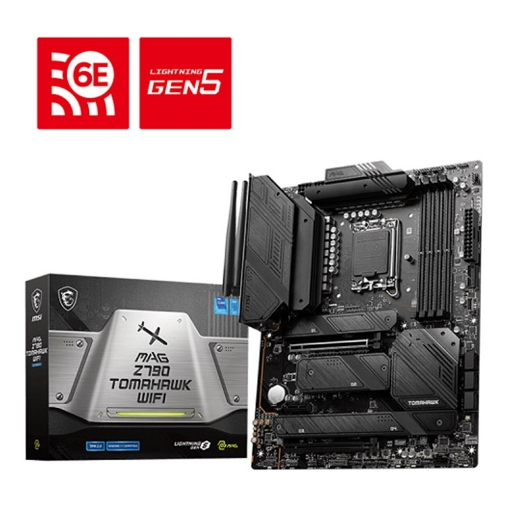MSI MAG Z790 TOMAHAWK WIFI DDR5 Intel Z790 Soket 1700 DDR5 7200(OC)MHz ATX Gaming (Oyuncu) Anakart