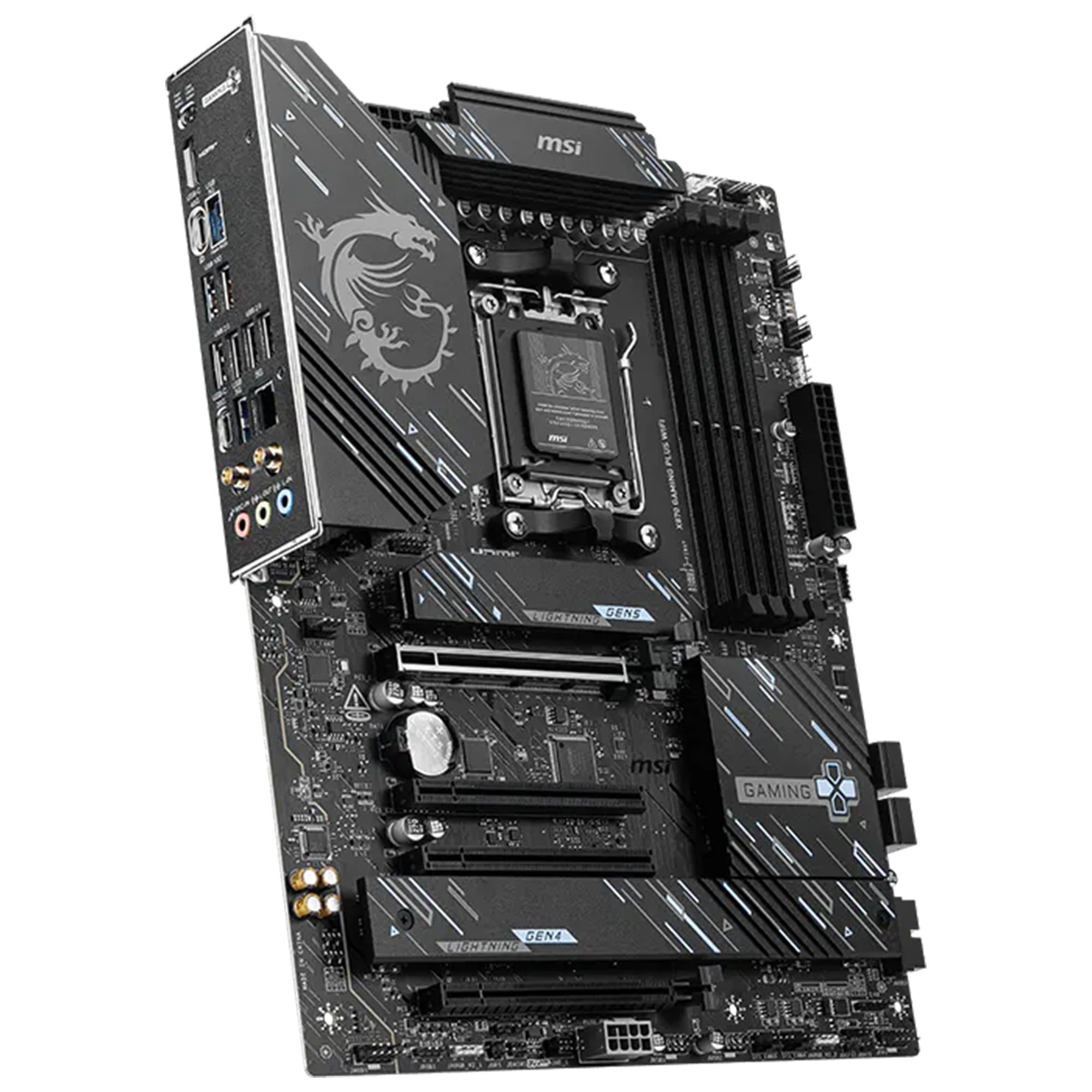 MSI X870 GAMING PLUS WIFI AMD X870 Soket AM5 DDR5 8200(OC)MHz ATX Gaming (Oyuncu) Anakart