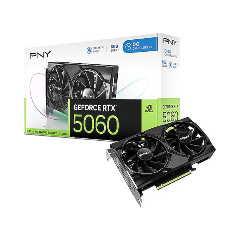 PNY RTX5060 8GB GDDR7 128Bit Siyah Gaming Ekran Kartı (VCG50608DFXPB1)