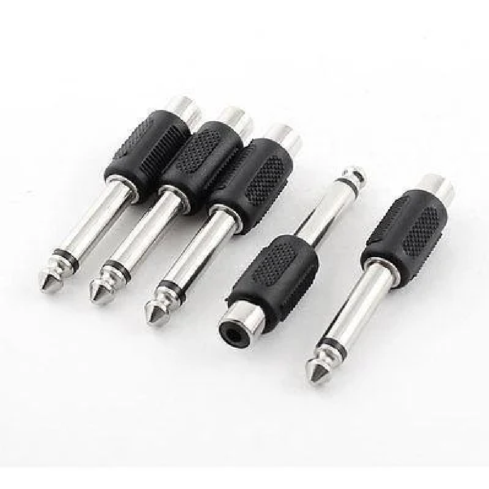 Q-Port Q-STR8 6.3 mm Mono Erkek 3.5mm RCA Dişi Adaptör Jack