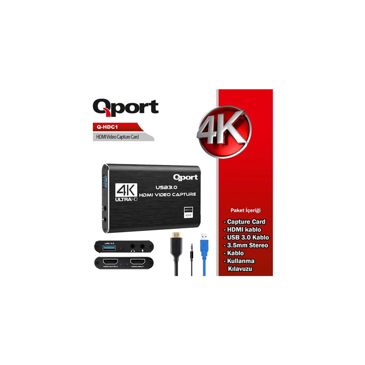 Qport Q-Hdc1 USB To HDMI Capture Kart