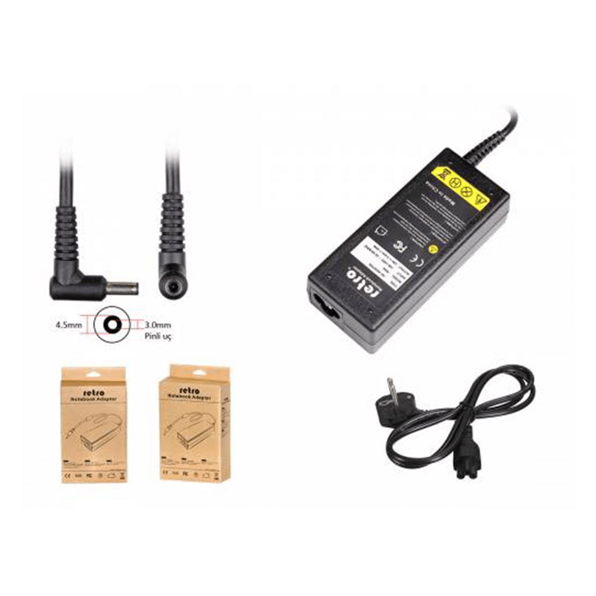 RETRO RNA-AS07 Asus 19V 4.74A 90W Notebook Adaptör