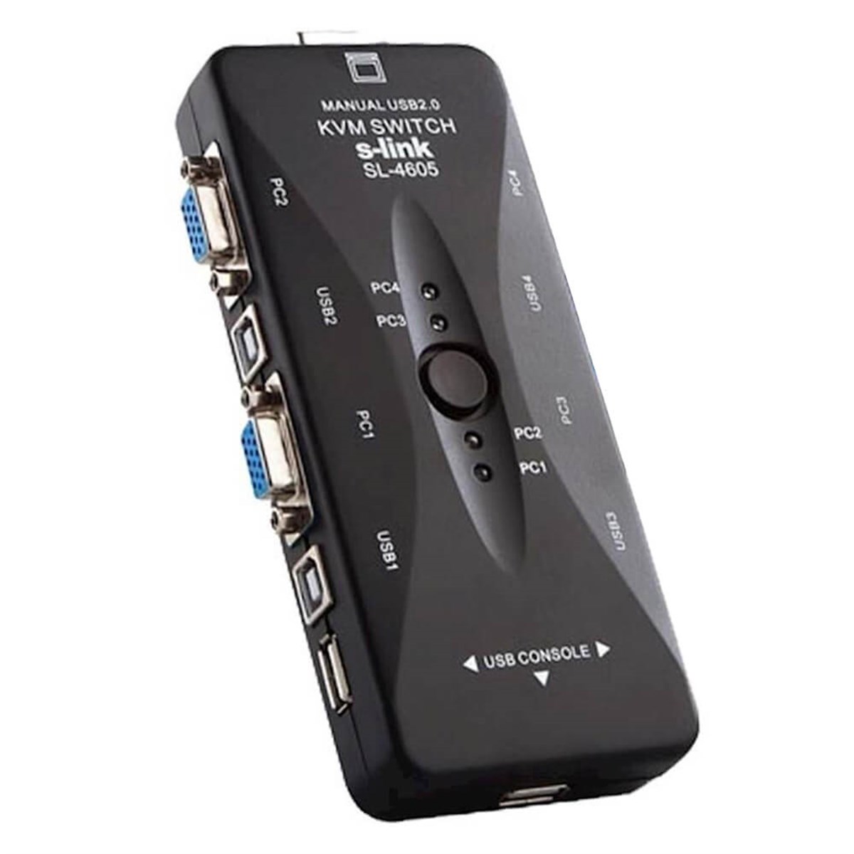 S-Link SL-4605 4 Port Kablolu Usb Manuel Kwm Switch