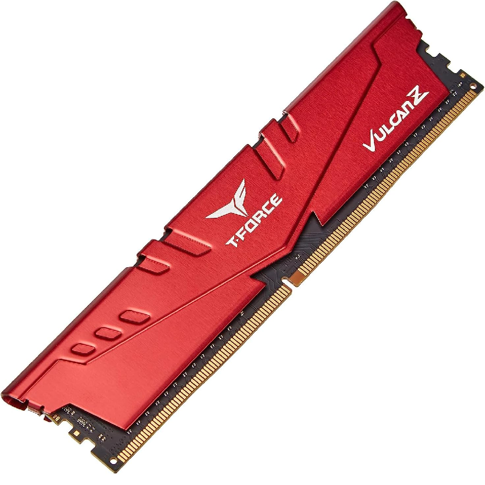 Team T-Force Vulcan Z Red 16GB(1x16GB) 3200Mhz CL16 DDR4 Gaming Ram (TLZRD416G3200HC16F01)