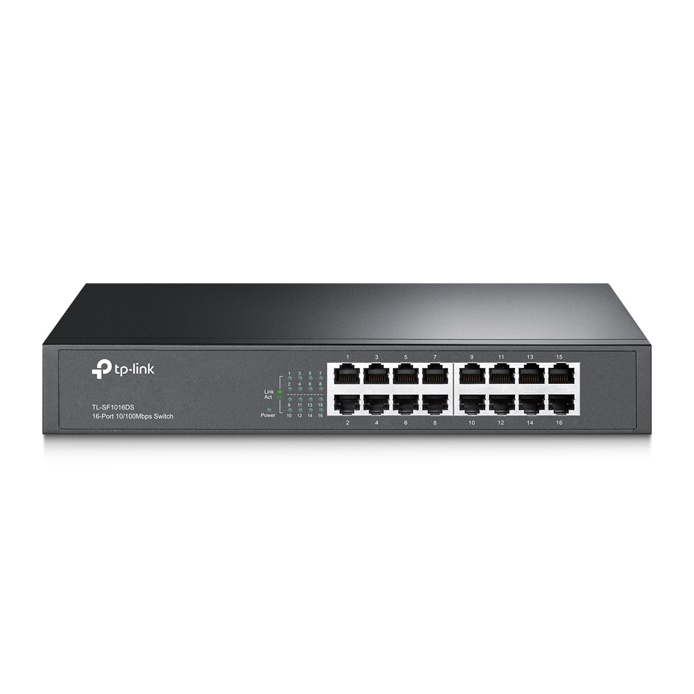 TP-Link TL-SF1016DS 16 Port 10/100Mbps  13 inch Rackmount Switch