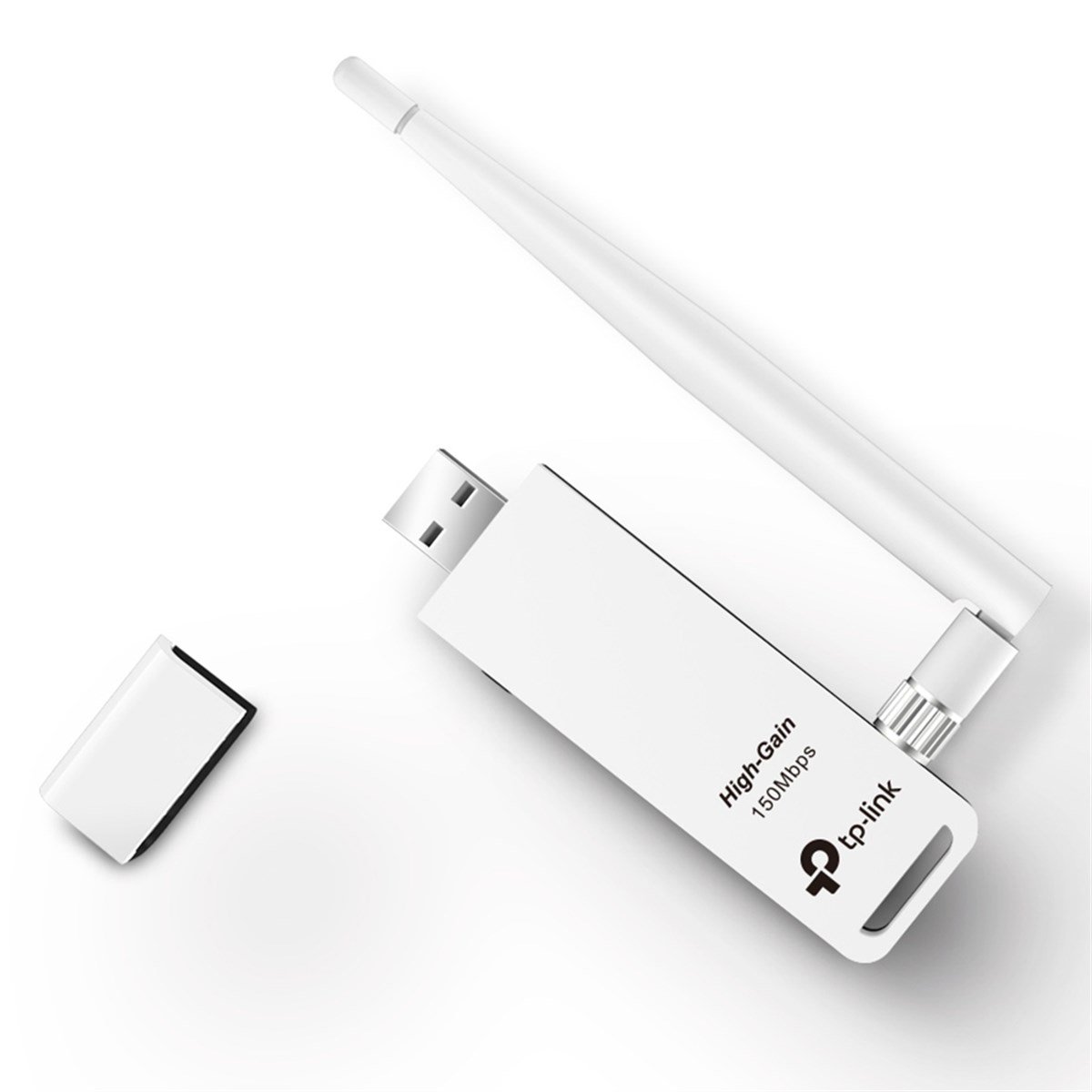 TP-LINK TL-WN722N 150 Mbps N Kablosuz Yüksek Kazanımlı 4dBi Değiştirilebilir Antenli WPS USB Adaptör