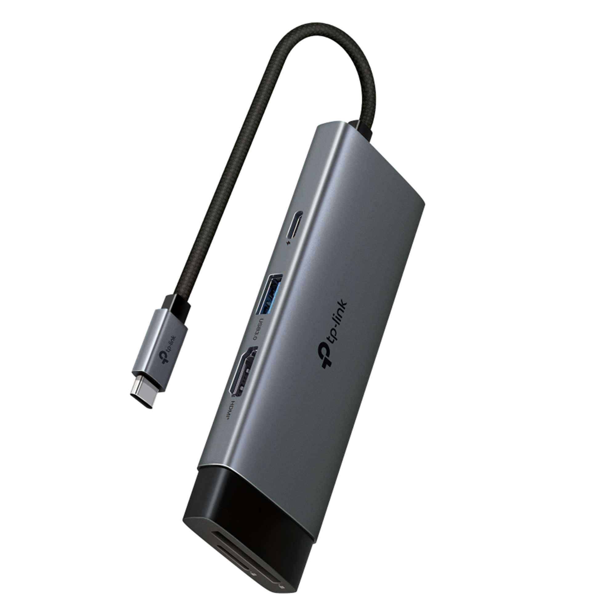 TP-Link UH7021C | Usb-C 7’si 1 Arada Hub | 4K@60Hz Hdmı, 100W Pd, 3× USB 3.0, Sd & Microsd Uhs-I (200 Mb/s), Tak-Çalıştır, Alüminyum